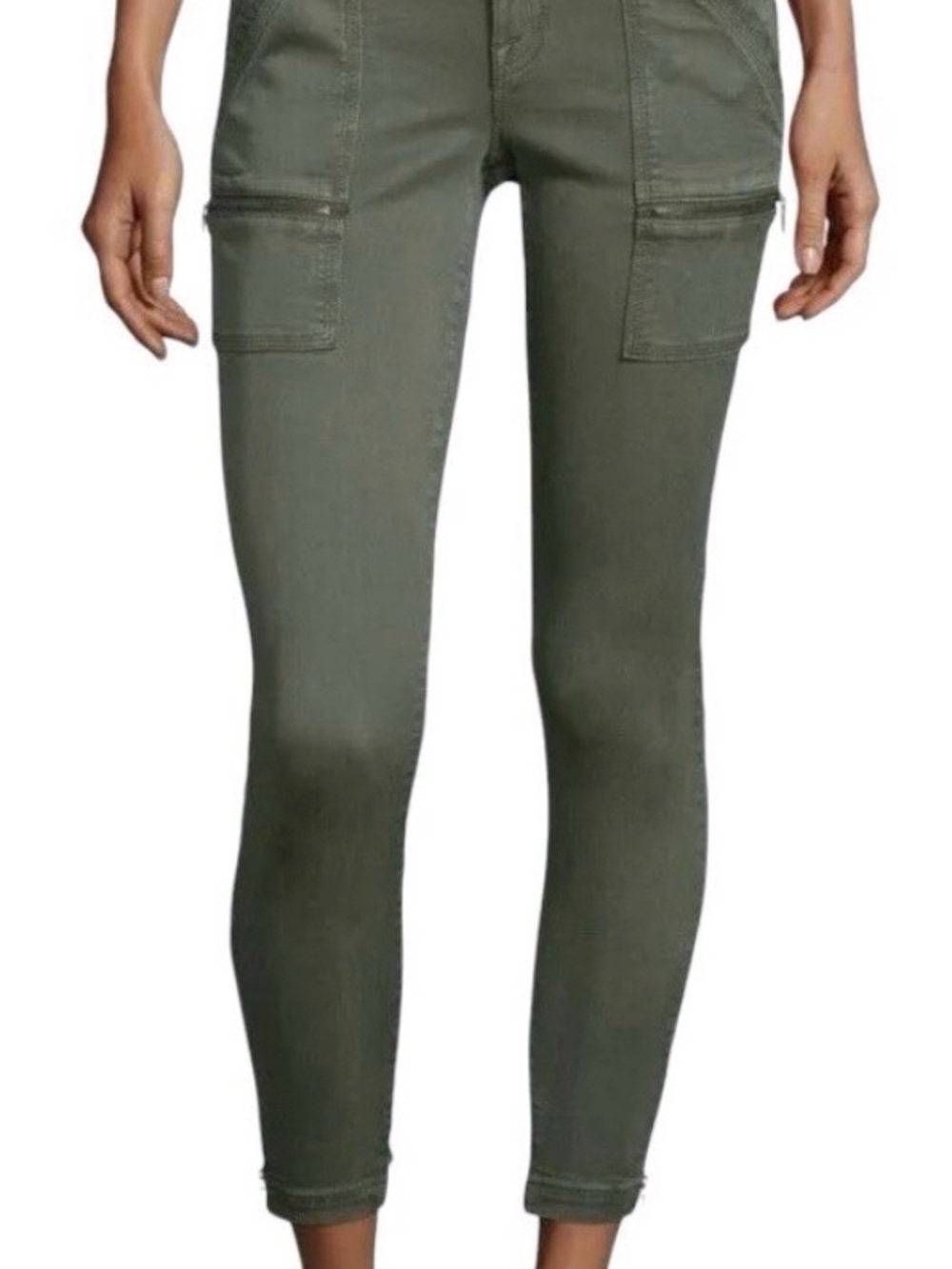 Joie Olive Green Cargo Skinny Jeans - Women